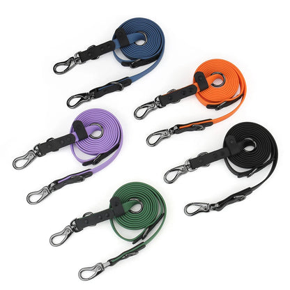 Waterproof Dog Leash with 2 Hooks for Walking,Adjustable for Traffic Control Safety Durable and Odor Proof for Medium Large Dogs