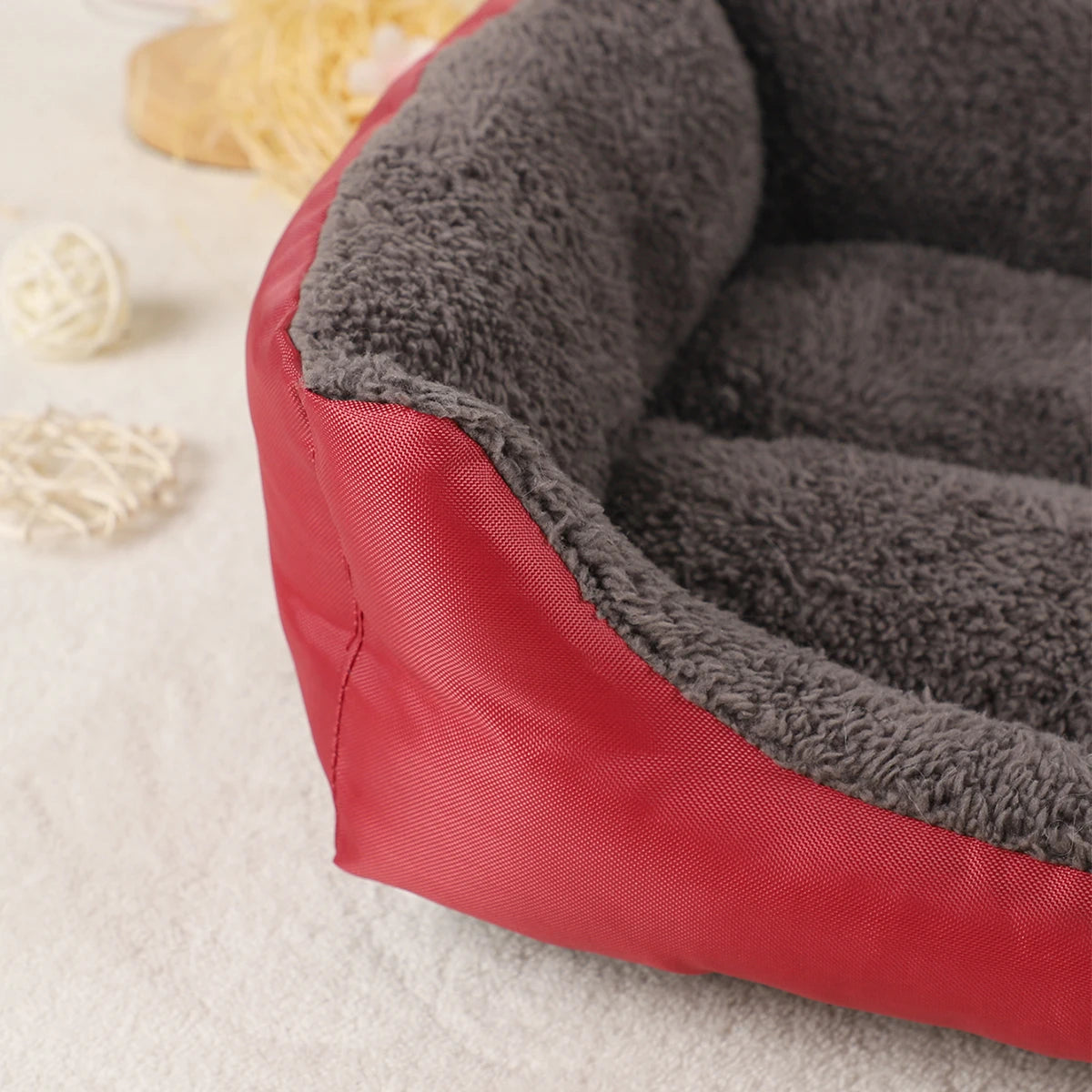 Dog Bed Winter Pet Beds Cat Sofa Accessories Small Big Cushion Dogs Pets Supplies Baskets Large Basket Mat Bedding Kennel Fluffy