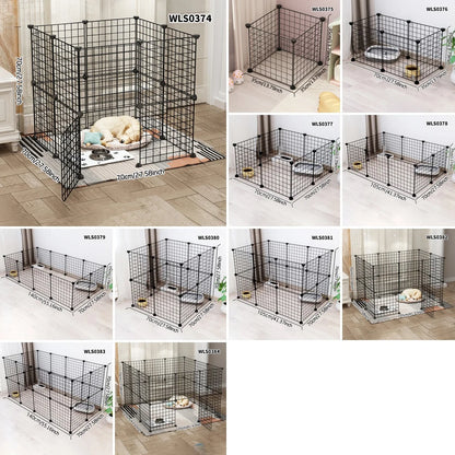 Cat and Dog Pet Fence Indoor Enclosure Freely Combinable Cat Cage Dog Cage Training Isolation Toilet Area for Small and Medium-Sized Dogs