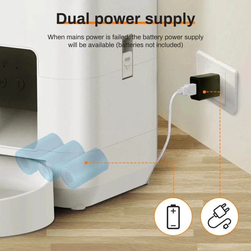 Smart Pet Feeder Automatic Cat Feeder Dog Slow Food Machine With Timed Quantitative Automatic Cat Food Dispenser Cat Dog Bowl