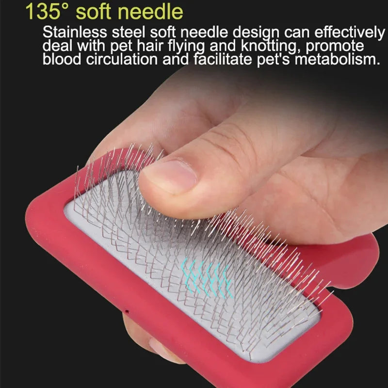 Winhyepet-Cat Brush, Puppy Grooming, Hair Removal, Bamboo Dog Comb, Widened Shedding Brush, Dematting, Deshedding Tool