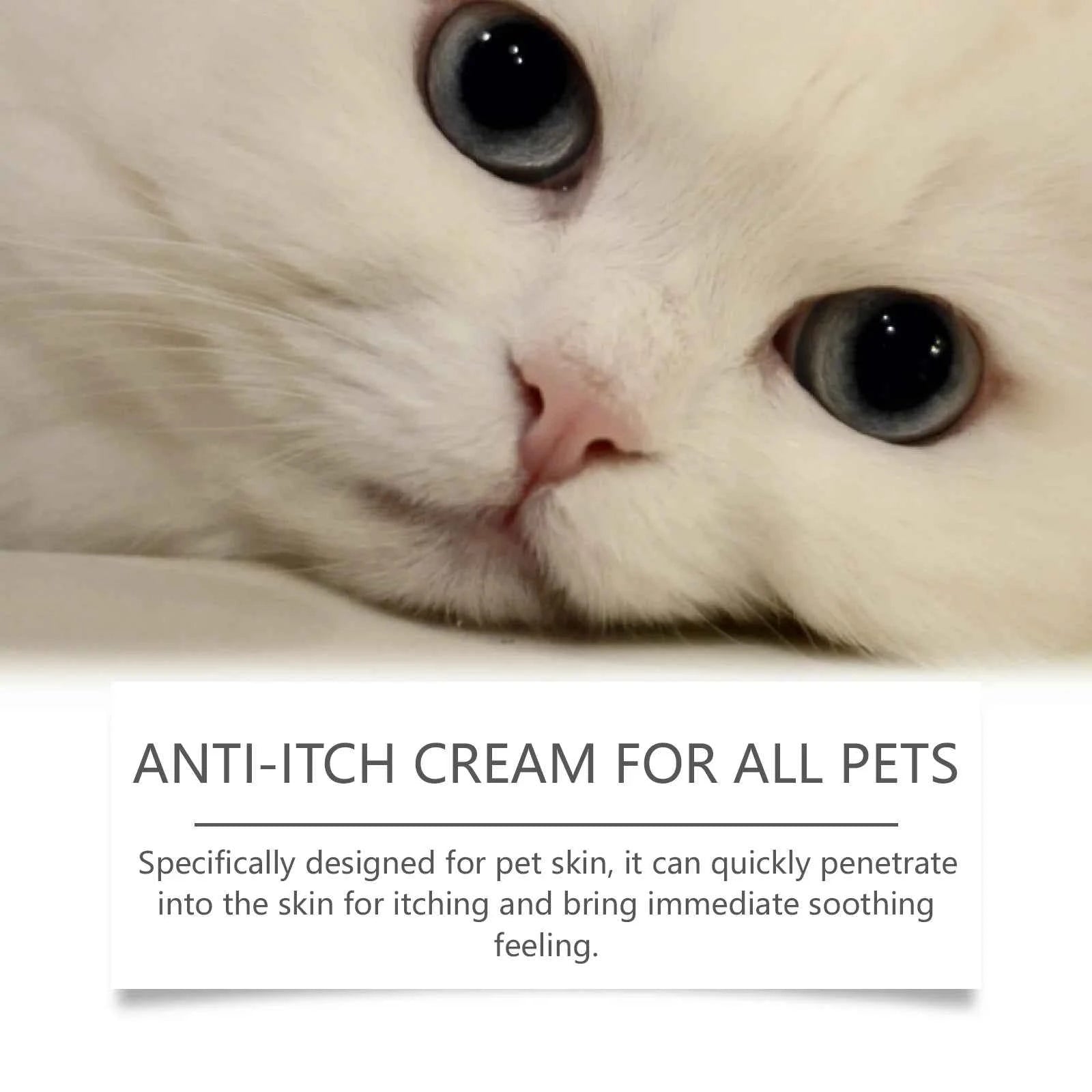 Yegbong Mild Pet Anti-Itch Cream – Relieves Dryness & Allergic Itching, Hormone-Free & Non-Irritating, Reduces Scratching Damage