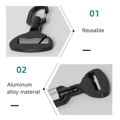 Portable Anti-Interference Pet Safety Belt Buckle Easy To Operate Durable Aluminum Alloy Car Seat Hook Dog Safety Accessories