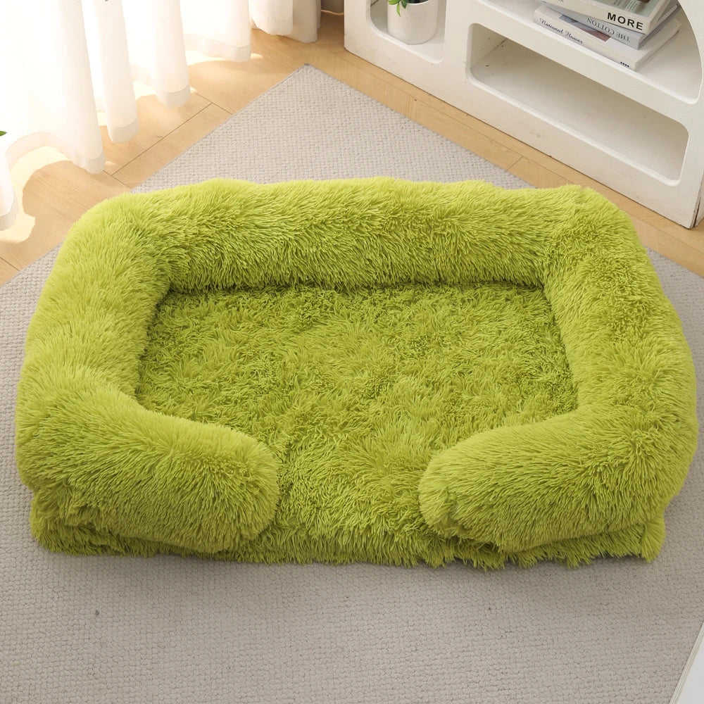 Luxury Winter Warm Large Dog Sofa Bed Dog Kneel Cat Mats House Cushion Pet Sleeping Sofa Beds Mat for Medium and Small Dogs