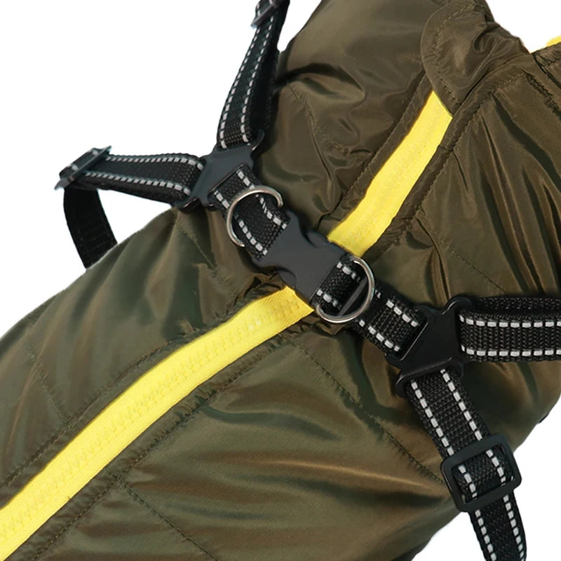 Dog cotton coat Thickened dog cotton coat Chest and back integrated cotton vest Winter dog clothes
