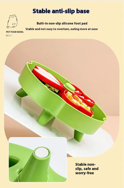 Anti Choking Dog Slow Food Bowl Interactive Durable Cat Bowl Puzzle Toy Rotating Anti Slip Pet Feeding Toy Pet Food Dispenser