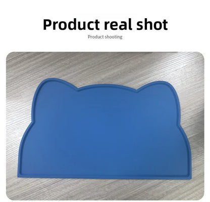 Anti-slip Silicone Pet Feeding Pad, Washable Food-grade Licking Pad, Suitable for Dogs and Cats As A Leak-proof Pad