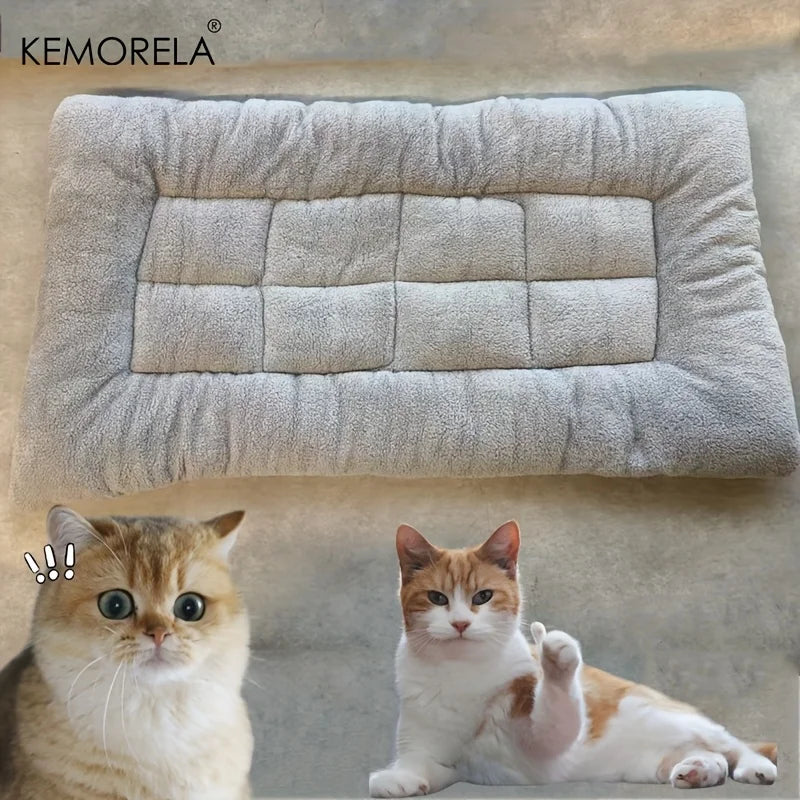 KEMORELA Extra Large Plush Dog Bed Sofa Thickened Super Soft Polyester Pet Mat Dog Crate Mat Bed For Small Medium Large Dog Bed