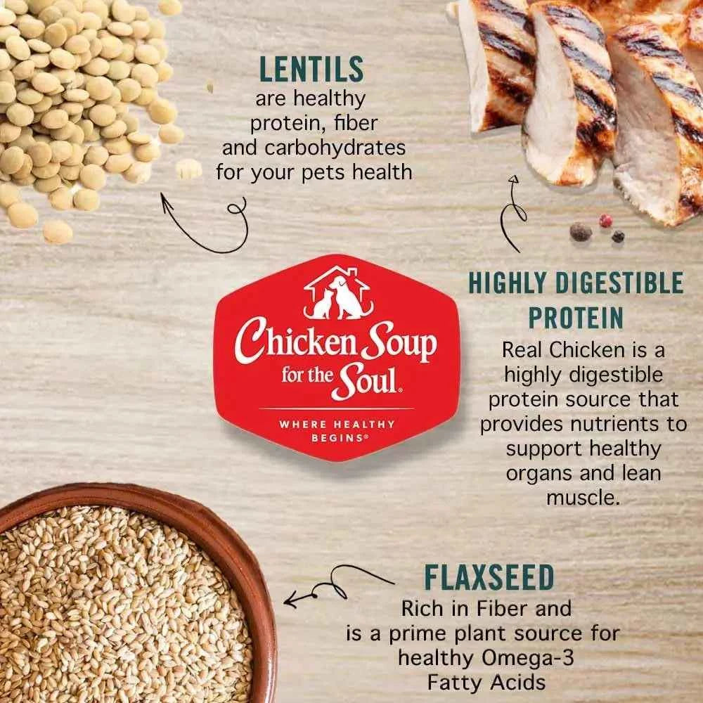Grain-Free Dry Cat Food, Real Meat First Ingredient, No By-Products, Supports Immune & GI Health, Chicken & Legumes, 4lb