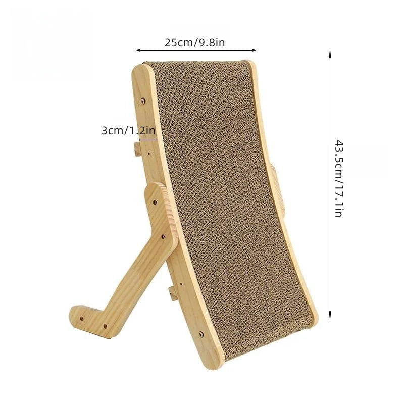 Wooden Cat Scratcher Scraper Detachable Lounge Bed 3 In 1 Scratching Post For Cats Training Grinding Claw Toys Cat Scratch Board