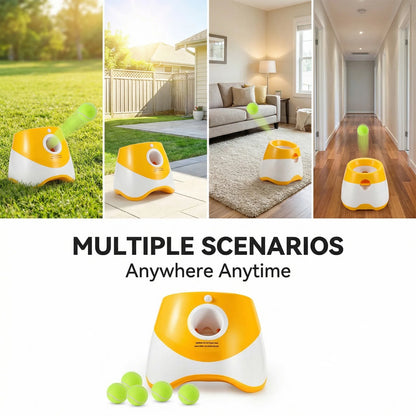 Dog Pet Toys Three-speed Distance Adjustment Automatic Throwing Machine Catapult 3/6/9m Tennis Launcher Pet Ball Throw Device