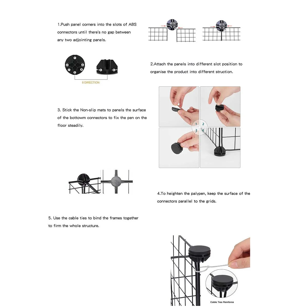 Indoor Dog Cage Villa with Toilet Small Dog Shelter for Pomeranian And Teddy Dogs Family Pet Cage with Tray