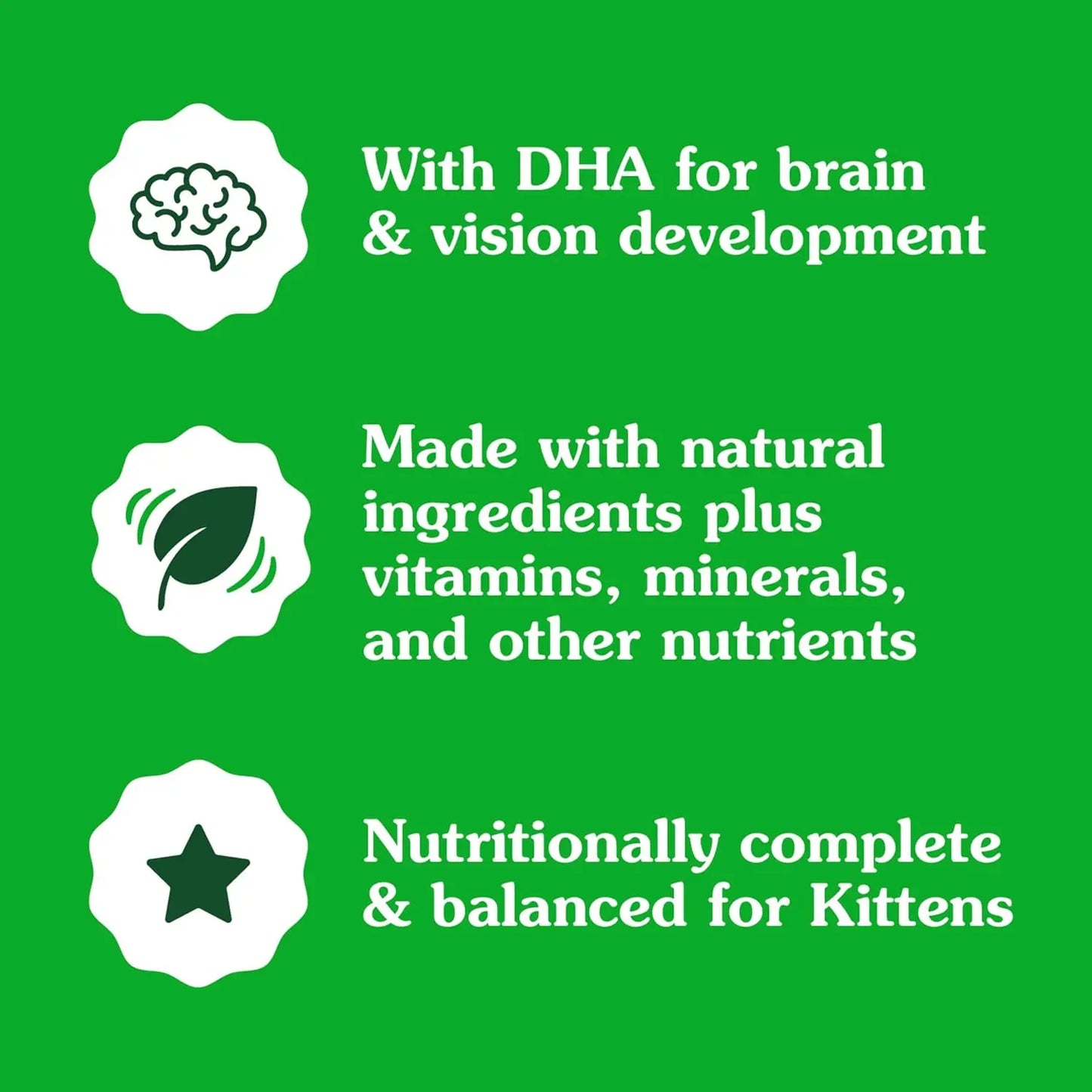 Feline Smartbites Healthy Kitten Treats, Crunchy and Soft Natural Cat Treats, Chicken Flavor, 16 oz Tub