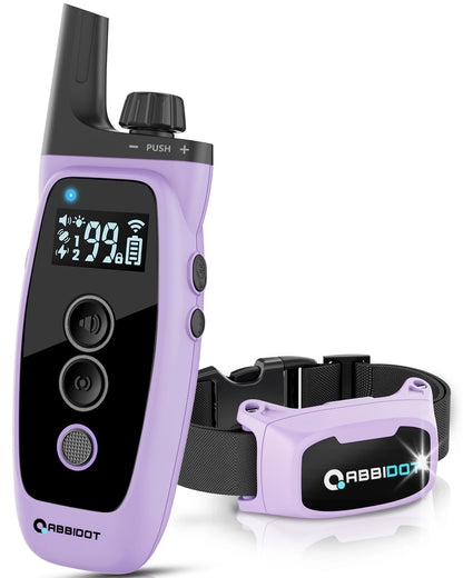 ABBIDOT T50 Dogs Training Electric Shock Collar for Pets 3300ft with LED Light Canine Equipment Supplies Accessories Power Strap