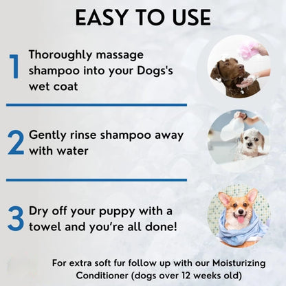 ATUBAN 16 floz 5 in 1 Dog Shampoo for Itchy Skin - Sensitive Skin Dog Shampoo for Smelly Dogs - Dog Shampoos & Conditioners