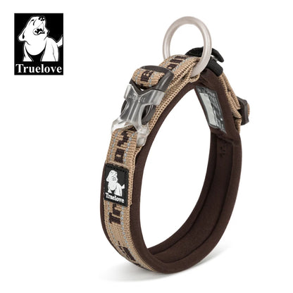 TrueLove TLC50121 Reflective Neoprene Dog Collar with Matching Leash, Adjustable Nylon Collar for All Dog Sizes