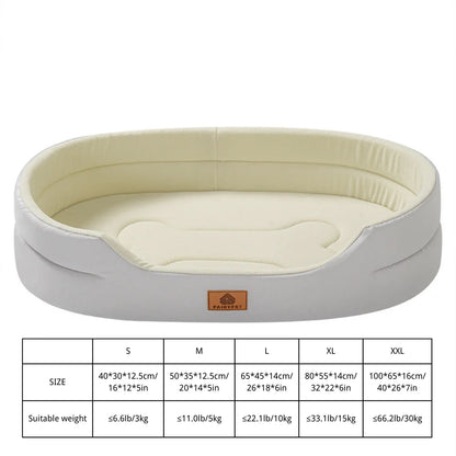 Winter Waterproof Orthopedic Foam Dog Beds for Small Medium Large Dogs Durable Dog Sofa The Pet Bed Washable Removable Cover