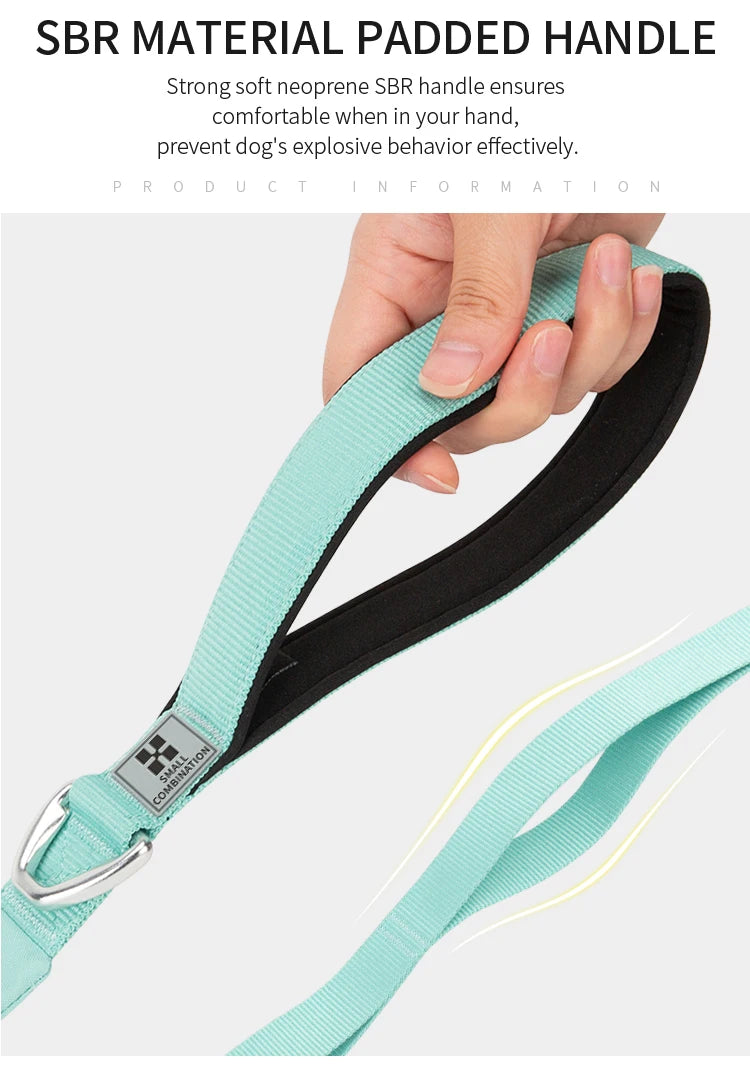 SMALL COMBINATION Lightweight Dog Leash for Small, Medium, Large Double Handle Dog Leash Puppy Pocket Designer running Pet Leash