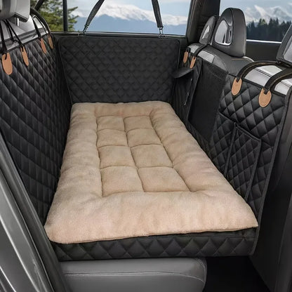 Winter Dog Car Seat Mat, Thick Warmth & Non-Slip Bottom, For SUV Sedan Truck Bed Mat for Winter & Road Trips, Machine Washable