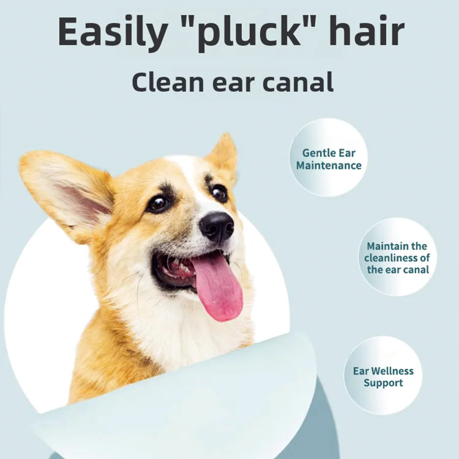 PETCLEAR Cat Dog Ear Powder Painless Ear Hair Removal Powder for Pets Easy to Remove Ear Hair Pets Cleaning Tools 30g