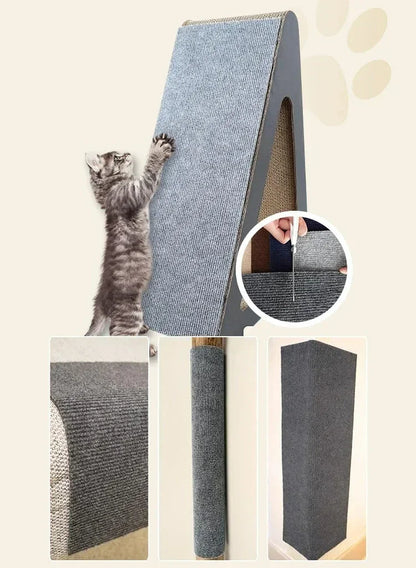 Cat Scratcher Sofa Protector Cats Scratcher Pad Board Protection Trimmable Self-adhesive Carpet Corner Wall DIY Cat Scratch Mat