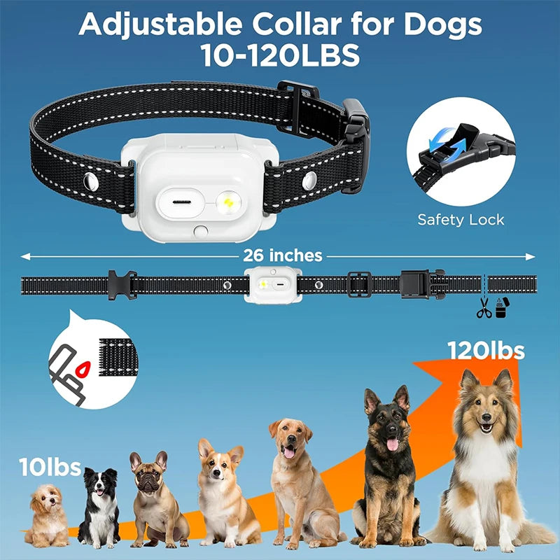 Pet Dog Training Collar 3300ft with IP67 Waterproof Shock Vibration Sound Functions for Behavior Correction Remote controlled