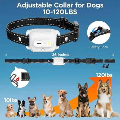 Pet Dog Training Collar 3300ft with IP67 Waterproof Shock Vibration Sound Functions for Behavior Correction Remote controlled