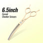 Fenice Dog Beauty Scissors Colorful 6.5/7/7.5 inch JP440C Professional Dog Grooming Scissors Curved Thinner Chunker Shears Tools