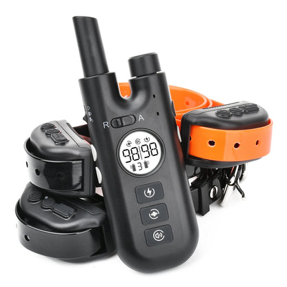 Dog Training Bark Collar 2 in 1 No Bark Control Collar 800M Rechargeable Dog Electric Collar Remote Waterproof Dog Pet Product