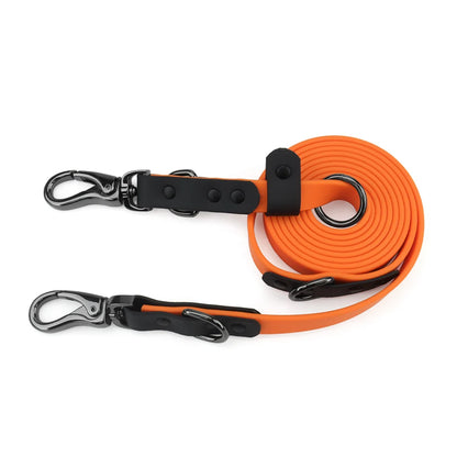 Waterproof Dog Leash with 2 Hooks for Walking,Adjustable for Traffic Control Safety Durable and Odor Proof for Medium Large Dogs