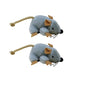 Interactive Cat Toys Plush Mice Playthings Gray Mouse Shape Kitten Toy for Indoor Cat Plush Mouse Cat Toys Cat Chew Toy
