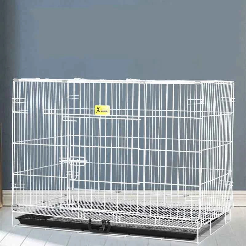 HOOPET Dog Cage Collapsible Indoor Pen Folding Exercise Crates Small Large  Dog Cage Metal Kennels Dog Crate