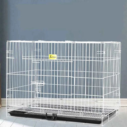 HOOPET Dog Cage Collapsible Indoor Pen Folding Exercise Crates Small Large  Dog Cage Metal Kennels Dog Crate