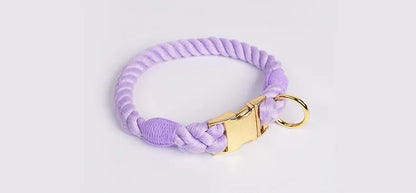 Rainbow Dog Collar Pet Puppy Walking Training Dog Collar with Metal Buckle for Large Medium Small Strap Belt Cotton Dogs Collar