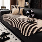 Unique Shape Warm Jacquard Tuffed Fleece Anti-Slip Sofa Cover for Living Room Couch Seat Cover, Universal Sofa Slipcover