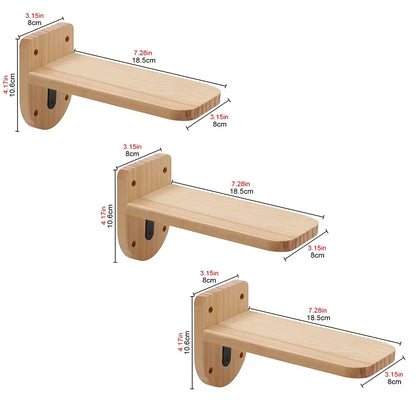 39.4In Wall-mounted Cat Roped Bridge for Indoor Cats Steps with Sisal Wall Wooden Furniture for Sleeping Playing Climbing