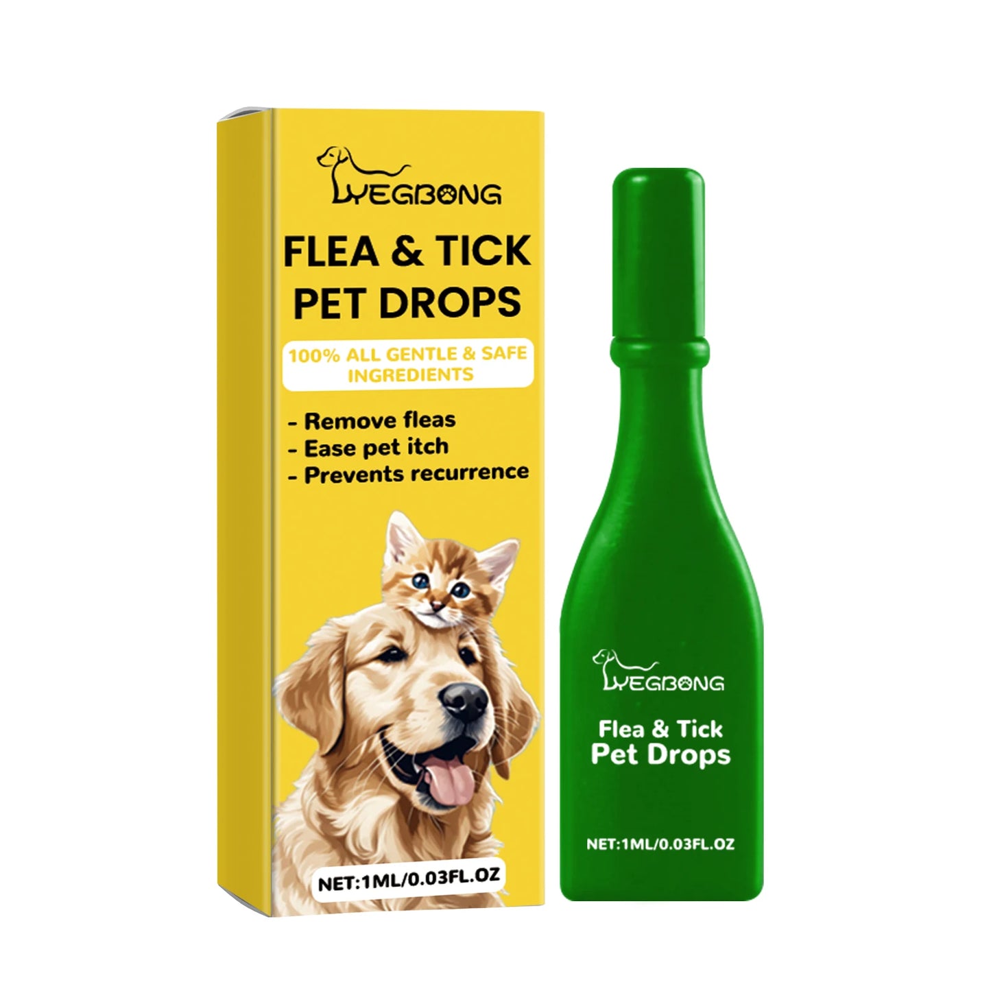 Pet Flea&tick Drops Effectively Repel Fleas Keep Skin Healthy Improve Hair Gloss Anti Skin Itching Pet External Deworming Drops