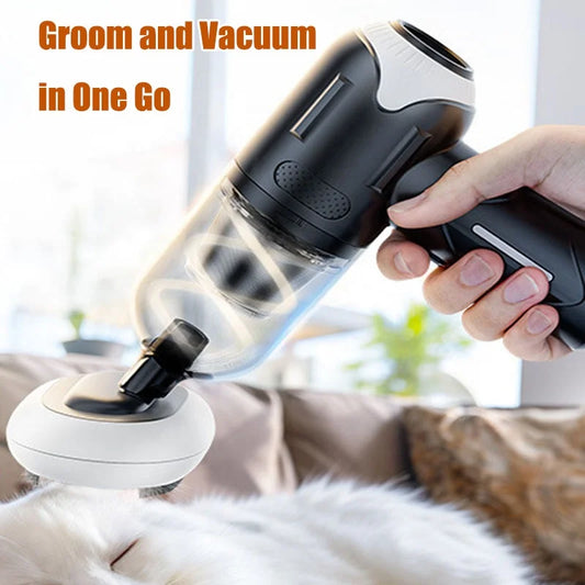 39000Pa Wireless Pet Hair Vacuum – Pro-Grade Grooming Tool with Anti-Tangle Tech for Cats & Dogs - Pet Suppie