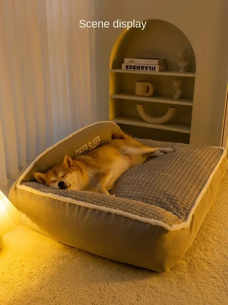 Pet Bed for Dog Winter Bedding Dogs Halloween Cats Christmas Sofa Warm Small Baskets Puppy Medium Large Pets Accessories Blanket