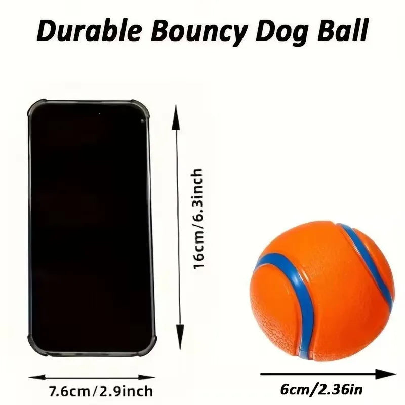 Dog Toy Ball Dog Fetch Ball Toy Tough Pet Ball Puppy Chew Toy Solid Elastic Jumping Ball Pet Accessories For Large Medium Small