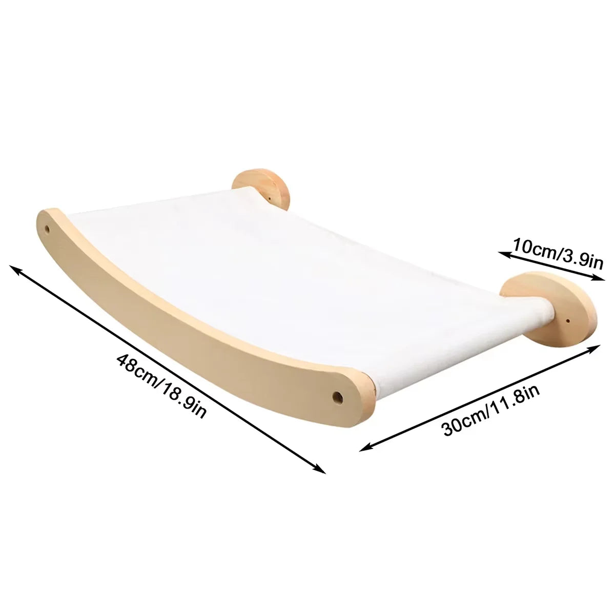 Cat Hammock and Stairway with Sisal Rope Wall Mounted Climbing Shelf Scratching Grinding Claws Toy for Kitten Cats Furniture