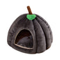 Halloween Theme Pumpkin Shape Autumn And Winter Comfy Cat And Dog Semi-enclosed Pet Bed Warm And Thick Cat And Dog House