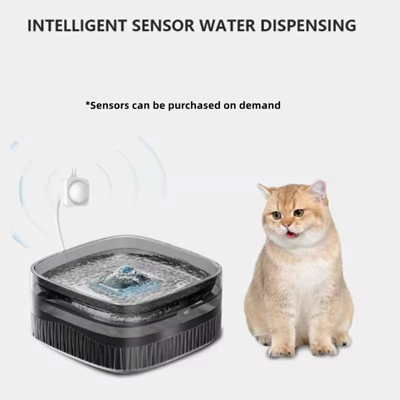 Dog Water Fountain for Cat Dogs, 5.5L Large Automatic Pet Water Dispenser, Cat Water Fountain Dog Water Bowl Dispenser Multi-Pet