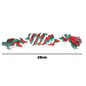 Interactive Cotton Rope Dog Toys for Small Large Dogs Tug of War Durable Bite Toy for Pet Pug Chihuahua Bichon Christmas Gift