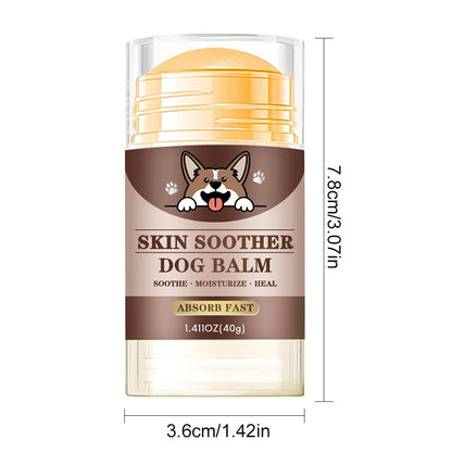 Skin Soother Dog Balm, 1.41oz Balm Stick for Pets, Soothe & Heal Dry Paws, Natural Beeswax & Vitamin E, Fast Absorbing