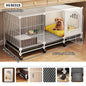 Dog Cage for Small and Medium-Sized Dogs, Indoor Household Use, Teddy Bichon Dog House with Tray, Integrated Toilet, Cat Cage, Dog Fence