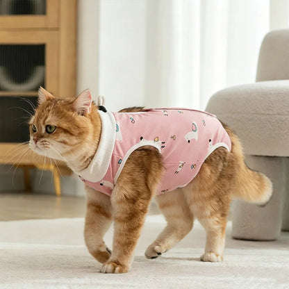 Cat After Surgery Anti Licking Breathable Cat Clothes Surgery Recovery Suit Female Cat Spay Recovery Suit Kitten Onesie for Cats