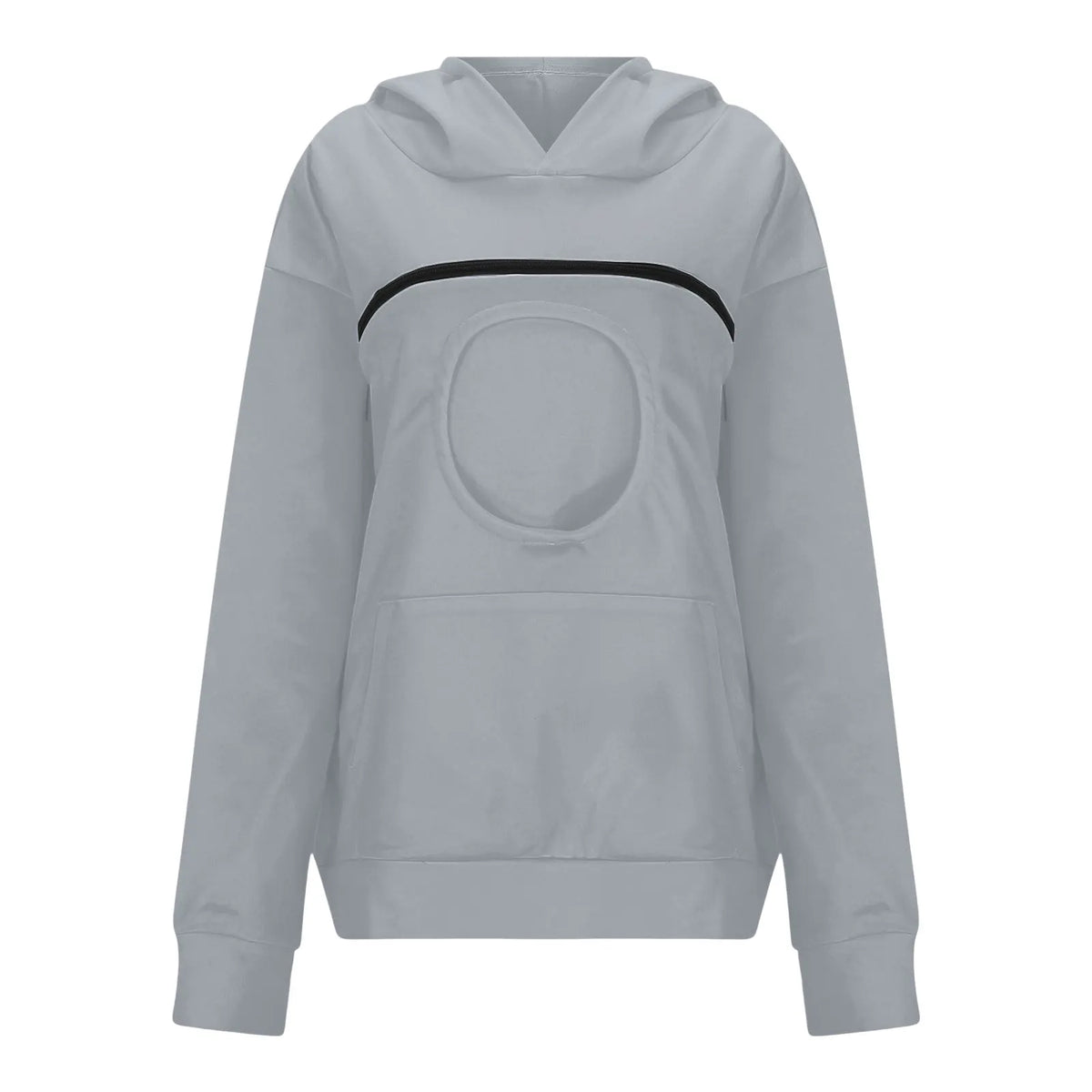 Plus Size 3XL Oversized Hoodies Women 2 in 1 Kangaroo Hoodie Sweatshirts for Pet Lover Cat Carrier Pouch Unisex Pullovers Tops