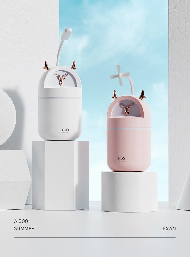 Mini Cute Pet Desktop Humidifier USB Small Car Air Freshener Bedroom Air Humidifier Portable Home Office Aromatherapy Device