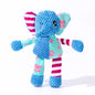 Resistant Interactive Dog Toys - Squeak & Rope Toy for Large Dogs & Aggressive Chewers, Puppy Teething Pet Elephant Plush Toy